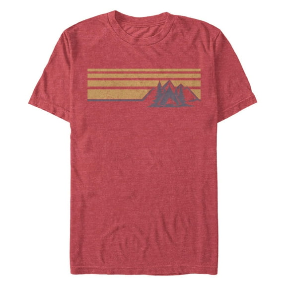 Men's Lost Gods Retro Camping Tent Scene Graphic T-Shirt