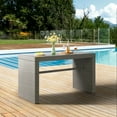 thumbnail image 2 of Asti All-Weather Wicker Outdoor 40"H Tall Pub Table with Glass Top, 2 of 6