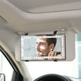 thumbnail image 3 of Car Vanity Mirror With Lights, Rechargeable Car Mirror Visor with 3 Lighting Modes & 60 LEDs Touch Screen Dimmable USB Travel Makeup Mirror for Car Truck SUV Universal Rear View Mirror, 3 of 10