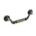 thumbnail image 3 of Utopia Alley 10pcs Suffolk Pull Handle - Decorative Cabinet Drop Pull Handles- Vintage Cabinet Hardware with Hand Finished Antique Brass - Metal Drawer Pull Handle, 3.8" Center to Center, 3 of 6