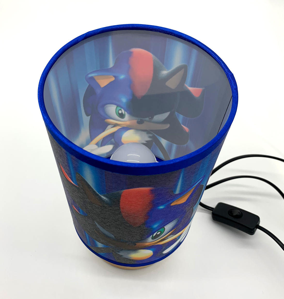 Super Sonic Table Lamp Night Light Wood Base Room Decoration or Great Gift Ideas