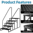 thumbnail image 6 of Yeshouse Portable 5-Step Ladder with Handrail, 660 lbs Capacity, RV Steps for Pool, Hot Tub, Porch, Camper, Mobile Home, 6 of 6