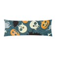 thumbnail image 2 of YUSDECOR Bats and Skulls Body Pillow Pillowcase Pillow Protector Cushion Cover 20x60 Inch, 2 of 2