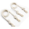 thumbnail image 4 of Curtain Ties 4 Pack Curtain Tiebacks Holdback Braided Curtain Tiebacks Rope Curtain Tiebacks Drawstring Cotton Tiebacks Curtain Ties for Decorative Curtains Beige, 4 of 5