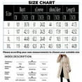 thumbnail image 3 of Women's Casual and Stylish Long Solid Color Wool Coat with Double-breasted Lapel Camel XL, 3 of 5