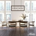 thumbnail image 3 of Hunter - Felippe 8-light Onyx Bengal, Extra Large Chandelier, Dimmable, Casual Style, Linear Shaped, for Bedrooms, Dining, Living Rooms - 19978, 3 of 10