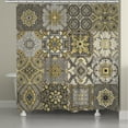 thumbnail image 2 of Laural Home  Ornate Tiles Shower Curtain, 2 of 2