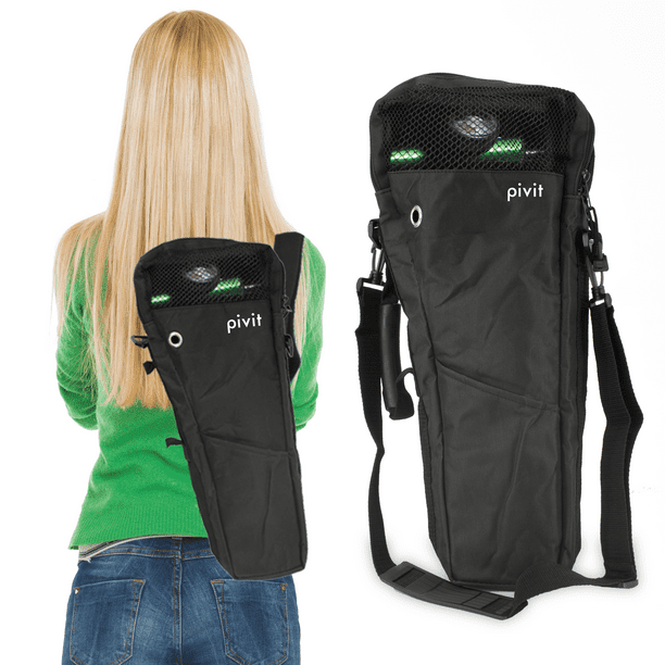 Pivit Pivit Oxygen Cylinder Shoulder Bag with Flex Shoulder Strap for D Tanks, Black