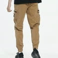 thumbnail image 6 of NIEWTR Mens Cargo Pants Casual Joggers Hiking Pants Loose Straight Athletic Workout Sweatpants with Pockets (Khaki,30), 6 of 8