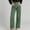 Green women wide leg trousers with pockets a1, variant on Cagogo Women's Wide Leg High Waisted Trousers with Pockets Striped Casual Streetwear Long Pants Vacation Travel Lounge Outfits Summer Clothes, Pink M