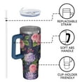 thumbnail image 4 of OBREWU Pioneer Flower Tumbler with Handle and Lid,Pioneer Flower 40oz Double Wall Vacuum Insulated Tumbler,Cups Gift for Women and Men, 4 of 7