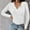 White, variant on BUIGTTKLOP Womens Long Sleeve Shirts V Neck Ribbed Knit Shirts Business Casual Collared Work Top Slim Fitted Basic 2025 Fall Outfit