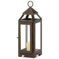 thumbnail image 4 of Zingz & Thingz 28" Brown Rustic Candle Lantern with Hanging Loop, 4 of 4