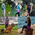 thumbnail image 4 of WATERFLY Unisex Large Capacity Hiking with Bottle Holder Nylon Fanny Pack Waist Bag,Rose Red, 4 of 7