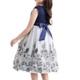 thumbnail image 6 of Rggeeun Toddler Summer Girl Princess Skirt Children Dress Skirt Girl Flower Dress Festival Show Dress Girls Lace Bridesmaid Dress Long Wedding Pageant Dresses Tulle Party Lovely O-Neck Sundress, 6 of 7