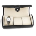 thumbnail image 2 of Caja de almacenamiento Sunnimix Cilindro para 3 relojes de cuero PU Negro, 2 of 8