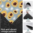 thumbnail image 3 of Gray Sunflower White Flower Pattern Kitchen Rugs Sets Of 3,Kitchen Runner Rugs Non Skid Washable,Decorative Kitchen Floor Mats for Kitchen,Sink,Laundry,17"x30"+ 17"x47" + 17"x59", 3 of 6