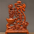 thumbnail image 3 of Rosewood carving, "May All Things Prosper" ornament, Chinese style home living room decoration, handicraft, suitable for business openings, housewarming gifts., 3 of 4
