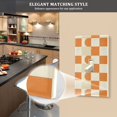 thumbnail image 5 of Yayeee Blank Wall Plate Cover 1-Gang 4.5"x2.7" Home Unused Decorative Outlet, Orange Checkered Pattern, 5 of 7