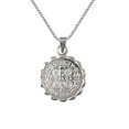 thumbnail image 3 of 925 Sterling Silver Necklace w/ 2-sided Saint Benedict Pendant Charm, 3 of 5