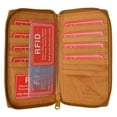 thumbnail image 4 of Genuine Leather Zip Around Credit Card Organizer Wallet with ID Window RFID 729 (C), 4 of 8