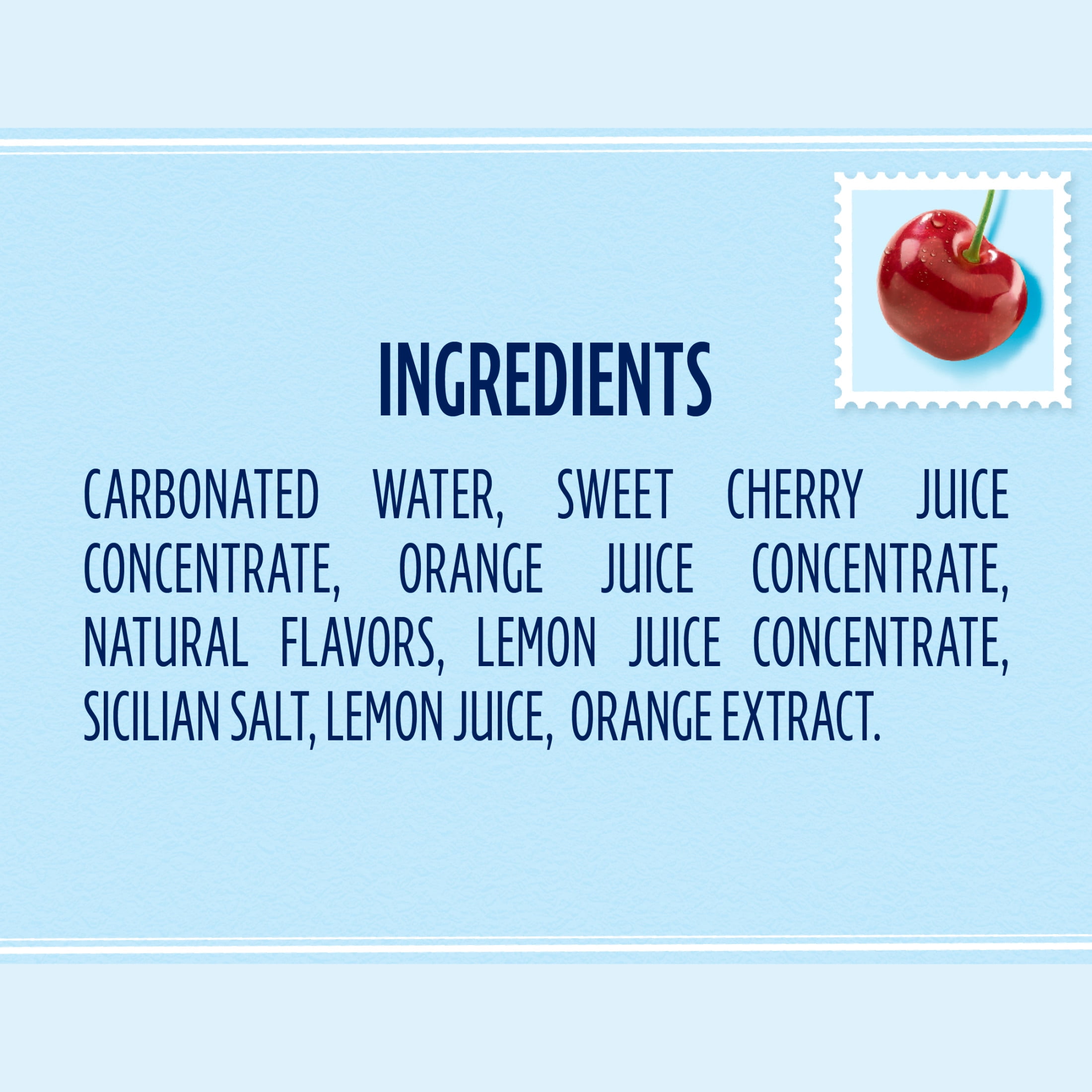 Sanpellegrino CIAO Cherry Sparkling Flavored Water with Real Fruit Juices, 24-Pack