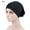 Black, variant on Vintage Muslim Turban with Rhinestone Elastic Headscarf Hijab Hair Loss Beanie