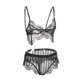 thumbnail image 4 of Prettyia Black Lingerie Mujeres Lace Babydoll Panty Colcomx Sujetador de encaje para mujer, 4 of 8