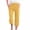 Yellow, variant on yillto Women Cropped Trousers Cotton Linen Straight Leg Loose Capri Pants Summer Trendy Casual Capris with Pockets