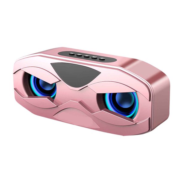 M4 Altavoz inalámbrico Bluetooth Subwoofer Escritorio LED Reloj Búho Radio Sonido pequeño