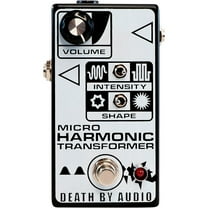 Death by Audio Micro Harmonic Transformer Fuzz Effects Pedal Black and White