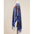 thumbnail image 5 of Women's Velvet Kimono Bohemian long style Peacock Open Wool Sweater, Beach Set Sweater, Holiday Leisure Open Wool Shawl, 5 of 12