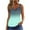 Gradient Color-Mint Green, variant on Jewelreauty Womens Notched Neck Casual Tank Tops Summer Sleeveless Eyelet Shirts Basic Loose Tunic Blouse (S, Black)