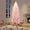 Pink, variant on Lumiparty 6ft Prelit Artificial Christmas Tree, Pre-Lit Snow Flocked Pencil Christmas Tree with RGB & Warm White Lights, Foldable Base, for Holiday Decoration, Party, Green