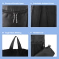 thumbnail image 4 of DOVO Mochila de senderismo, impermeable y resistente al desgaste, mochila ligera, plegable para viajes al aire última intervensión, Negro -, Mid, Mochilas Daypack, 4 of 5