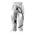 thumbnail image 4 of Mrat Fashion Pants for Women Summer Casual Capris Ladies Comfy Athletic Sweatpants with Pockets Printed Soft Stretchy Pants Seamless Legging White_AA XXL, 4 of 5