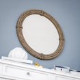 thumbnail image 4 of Home Dress Round Jute Wall Mirror Decorative Wall Mounted Nautical Themed Rope Mirror (30 inch), 4 of 6