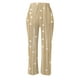 thumbnail image 4 of WILLBEST Pantalones Casuales para Mujer, Ligeros, de Verano, de Lino Estampado, con Cordón, Cintura Elástica, Pierna Recta y Bolsillos para Uso Diario. Extra Grande, 4 of 4