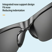 DEELLEEO Smart Glasses,Wireless Bluetooth,IPX7 Waterproof,Bone Conduction Sound (Music&Call) for All Smart Devices - Polarized Lens Sunglasses