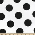 thumbnail image 4 of Polka Dot Extra Large Printed Fabric White / Black 100% Cotton 58/60" Wide Sold By The Yard, 4 of 4