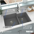 thumbnail image 6 of Karran Usa QU-811-BI-PK1 Quartz Qu 32" Undermount Double Basin Quartz Composite Kitchen, 6 of 7