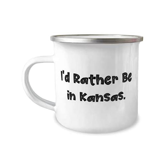 New Kansas 12oz Camper Mug, I'd Rather Be in Kansas, Present For, New Gifts From