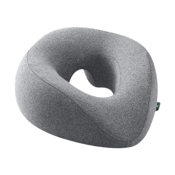 Almohada de masaje SPA, almohadilla de belleza con cremallera, almohada ergonómica para acostarse, suave para el rostro. gris