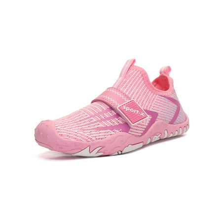 

SIMANLAN Girls Anti-collision Round Toe Wading Shoes Diving Soft Slip On Kids Lightweight Barefoot Flats