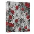 thumbnail image 2 of Red Roses and Butterflies 3 Ring Hardcover Binders 1.5in Round Rings for Letter-Size Folder Paper Organizer Pockets for Office Student Recipe, 2 of 9