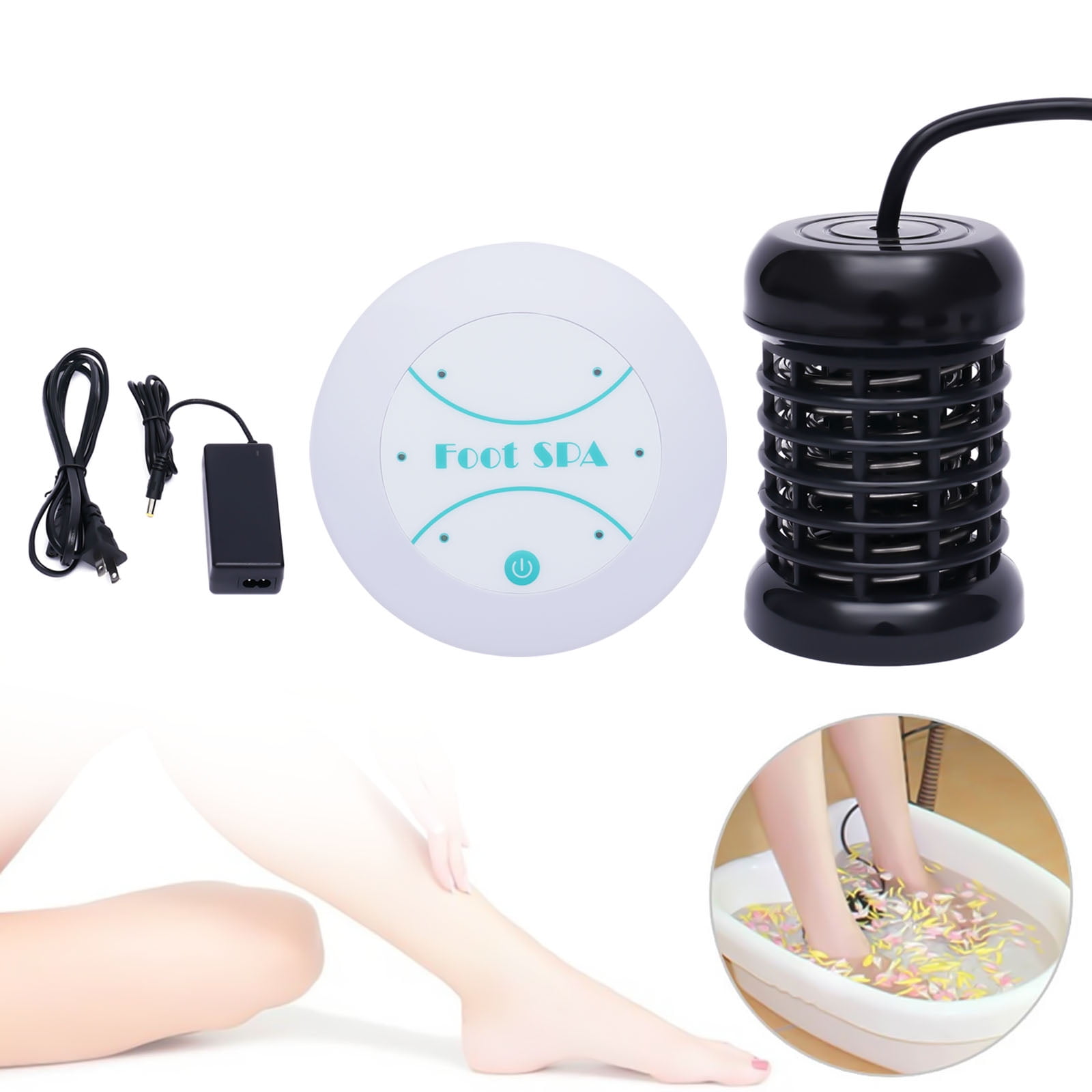 Ionic Detox Foot Bath Machine with Heating Function, 30-Minute Timer, 3 Cleaning Modes, and LCD Display for Home Use