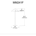 thumbnail image 2 of Lampadaire Dainolite MM241F-BK-797 Noir, 2 of 3