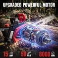 thumbnail image 5 of EWORK 15 Amp 16" Electric Chainsaw with Tool-Less Chain Tensioner Corded Electric Chain Saw with Auto Oiling for Tree Cutting, Pruning, Firewood, 5 of 8