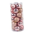 thumbnail image 2 of 24 adornos de bolas navideñas, bolas colgantes, adornos navideños para decoración oro rosa, 2 of 9