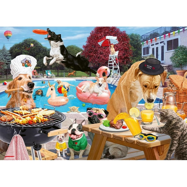 Rompecabezas Ravensburger Dog Days of Summer 1000 piezas
